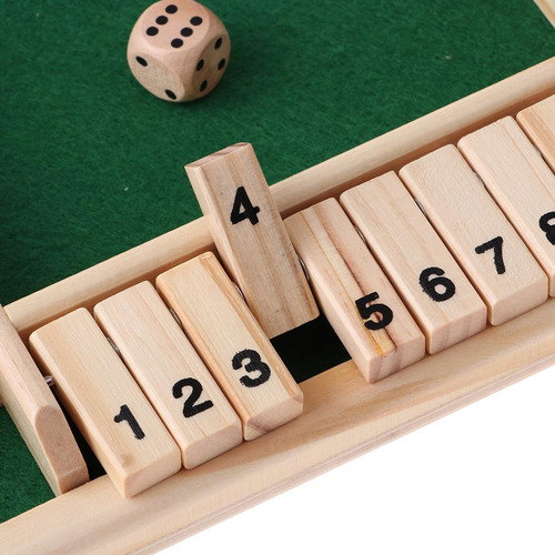 Shut The Box Table Game Juegos De Miembros De Familia