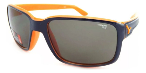 Lentes De Sol Cébé Dude Color Azul-naranja Lente Gris Varilla Azul Oscuro Armazón Azul Oscuro Diseño Deportivo