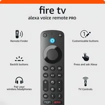 Comprar Control Remoto Por Voz Alexa Pro Con Buscador De Control Remoto, Controles De Tv Y Botones Retroiluminados (necesita Dispositivo Fire Tv Compatible)