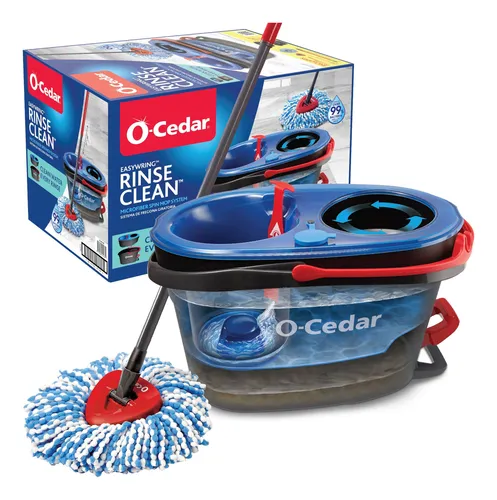 El Sistema Mop & Bucket System O-cedar Rinseclean Spin Elimi