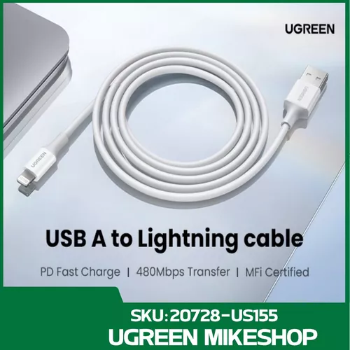 Cable USB a Lightning para Apple iPhone 14/13/12 (certificado