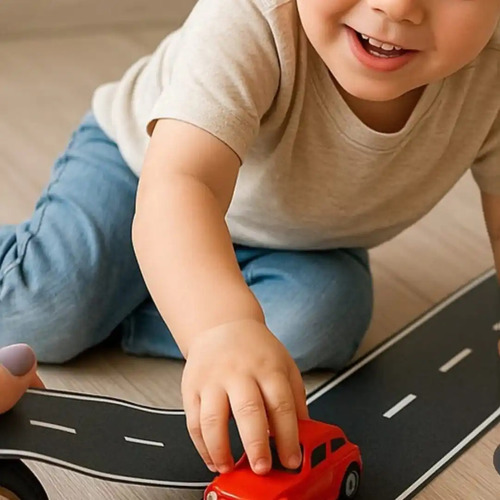 Cinta Pistas Y Vías Autoadhesivas + 4 Esquinas Calles
