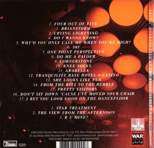 Arctic Monkeys - Live At The Royal Albert Hall Cd Nvo