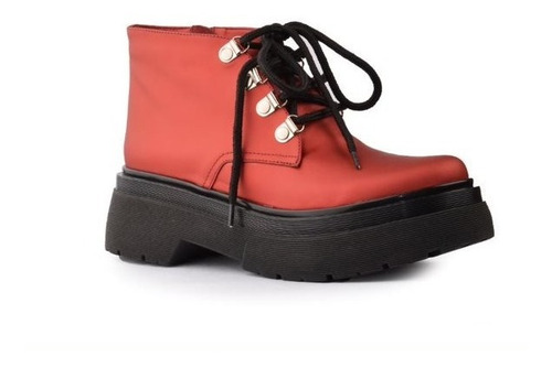Imagen 3 de 5 de Borcegos Botinetas Botas De Mujer De Cuero Sandi - Ferraro