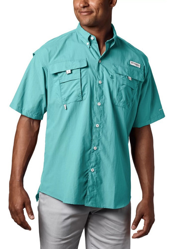 Camisa Columbia Bahama Manga Corta Hombre Pesca