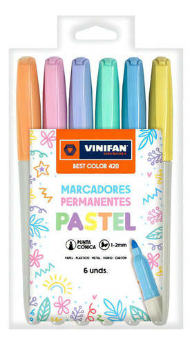 Marcador Vinifan Best Color 420 Pastel X6 (76189)