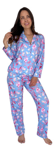 Pijama Dulce Sensación Pantalón Y Blusa Botones Morning