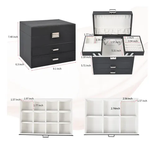 Caja De Organizacion De Joyas Elegantes