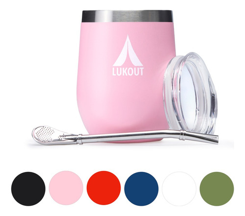 Mate Lukout 350 Ml + Bombilla Mate