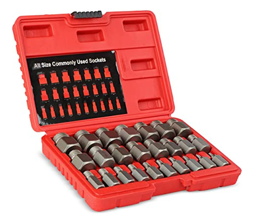 Juego De Extractor De Tornillos 25 Piezas Kit De Extracción