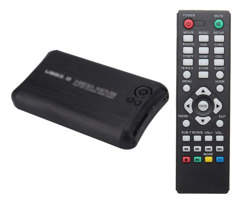 Reproductor Multimedia 1080p Salida Hdmi Av Coaxial Para Usb