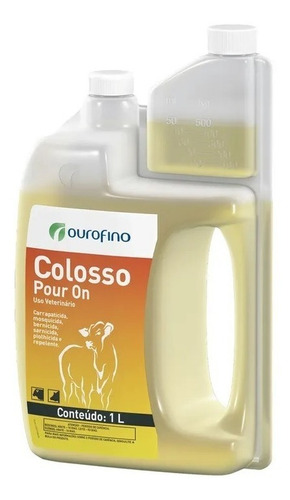Colosso Pour On 1lt Ouro Fino Carrapatos, Bernes, Insetos
