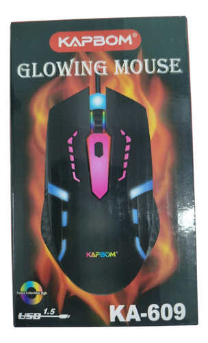 Mouse Gamer Rgb Com Fio Usb 3200dpi Ka-609 - Kapbom