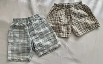 Comprar Pack 2 Shorts Bebé Talle 1 Año A Cuadros Divinos!