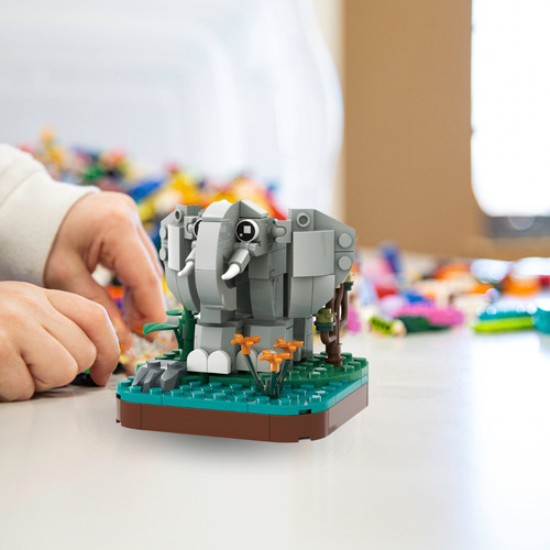 Kit De Construccion Toygon Compatible Con Lego Modelo Animal Cantidad De Piezas 139 Versión Del Personaje Elefante