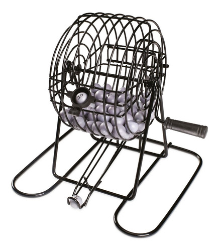 Juego Bingo Lotto De Mesa Bolillero Metal Cod 7399 Bigshop