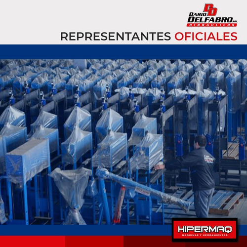 Imagen 6 de 10 de Prensa Hidraulica Delfabro 15tn 2 Columnas De Banco