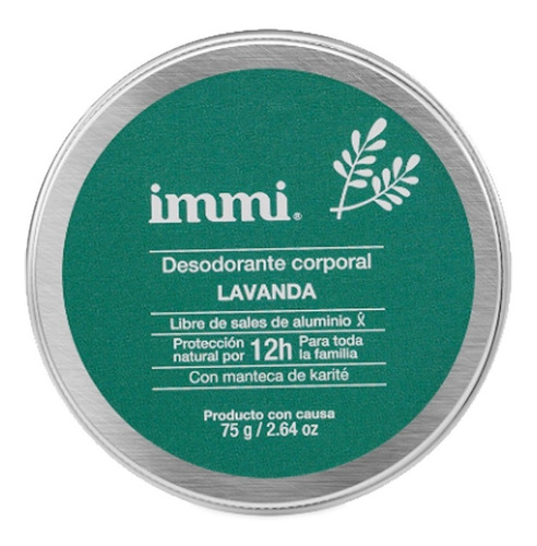 Immi Desodorante Natural Lavanda 75 Gr