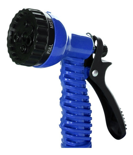 Manguera Expandible Flexible 15 Metros Con Aspersor Jardin Color Azul
