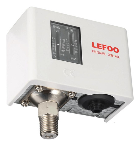 Pressostato Lefoo Lf55 Refrigeração Ar Água Óleo 0,2 7,5 Bar
