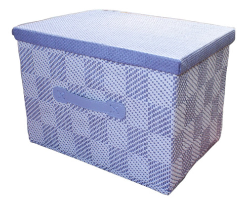 Caja Organizadora Con Tapa Para Tu Hogar 38x26x27cm Color Gris