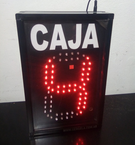 Turnero Led Caja - Control Inalambrico Rf - Con 2 Controles