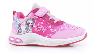 Zapatillas Footy Pop Unicornio Believe Niña Luz Led Al Pisar