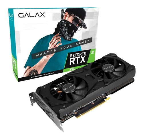 Imagem 1 de 6 de Placa De Vídeo Galax Rtx 3060 1-click Oc 12gb - Lacrada