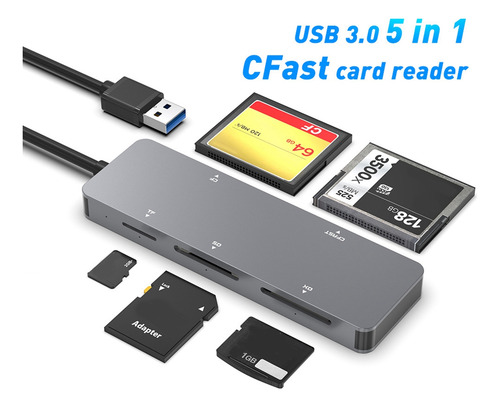 Lector De Tarjetas De Memoria MĂșltiple 5 En 1, Adaptador Otg