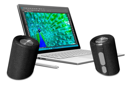 Imagen 4 de 7 de Parlantes Bluetooth X2 Dual Tws Portátil Resistente Agua 8hs