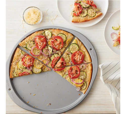 Moldes Para Pizza Juego De 2 Pizzeras Wilton Color Plateado