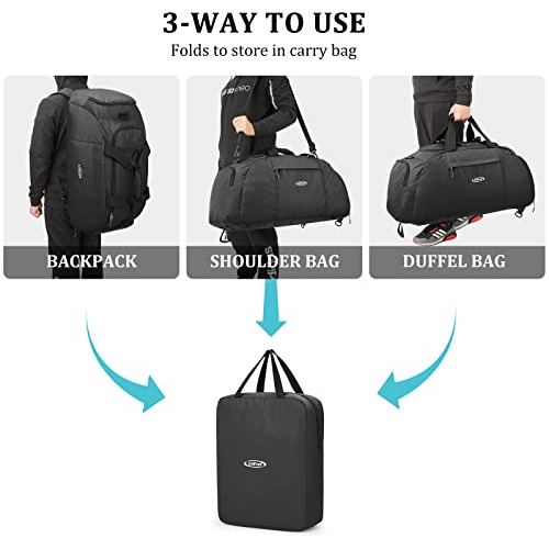 Mochila De Lona Grande G4free De 70 L, 3 Direcciones, Bolsa
