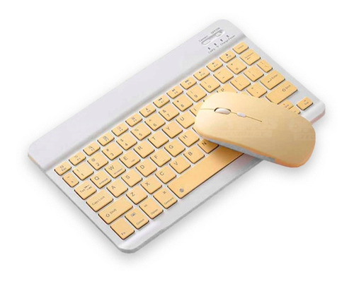 Kit Mouse Y Teclado Bluetooth Tablet - Pc - Celular