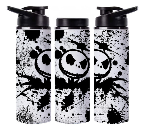 Garrafinha Jack Skellington Em Alumínio C/bico E Tampa 750ml