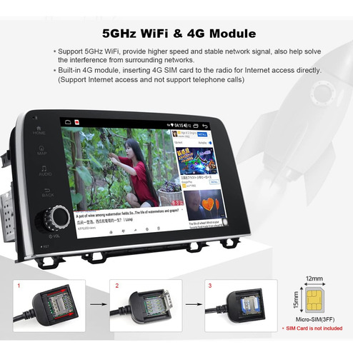 Joying 9 Pulgadas Android Coche Estéreo