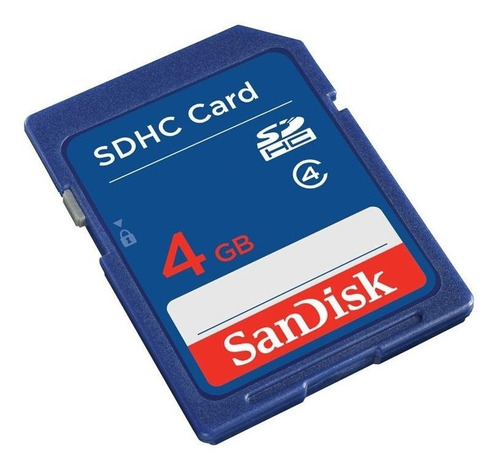 Tarjeta De Memoria Sandisk Sdhc 4gb Clase 4 Cam Flash No Sd