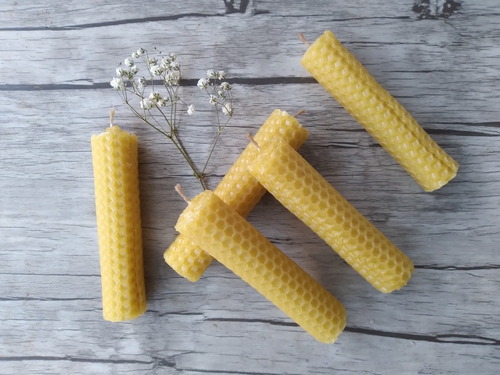 Imagen 1 de 3 de Pack Velas Cera 100% De Abejas, Envío Gratis