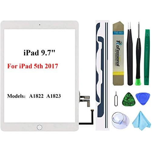 De Pantalla Táctil Blanca iPad 5 2017 De 9.7 Pulgadas,...