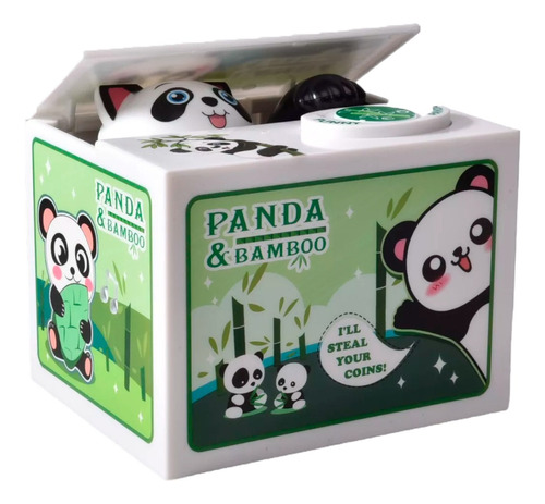 Alcancía Panda Roba Monedas Con Sonido