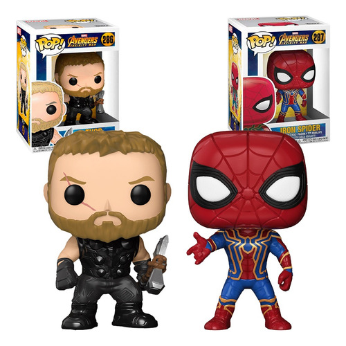 Funko Pop Avengers Thor Iron Spider Protector Hombre Araña