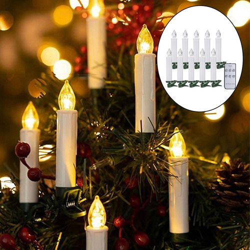 Velas De Luz De Vela De 10 Piezas For Decoración De Fiesta
