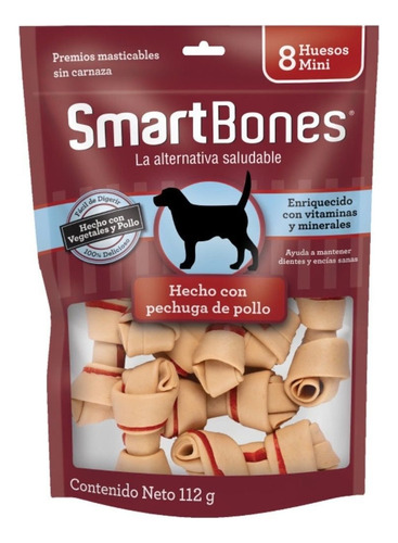 Smartbones - Huesos Mini Para Perro Sabor Pollo 8 Pzas