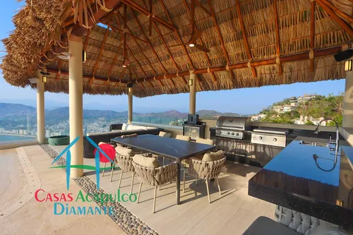Cad Villa Emiliano. Con Terraza Con Alberca, Sala, Comedor, Bbq Y Vista A La Bahía De Acapulco