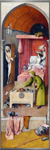 Cuadro La Muerte Y El Avaro - El Bosco - Año 1485/90