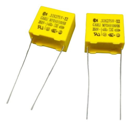 Capacitor Polipropileno .33k275vx2 Mpx40/100/56 250v X 10un