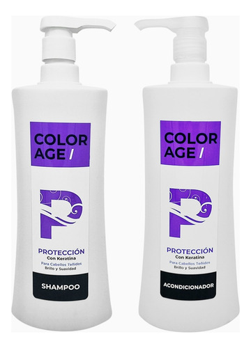 Color Age Kit Keratina Prot. Color Shampoo + Acond. X1000ml