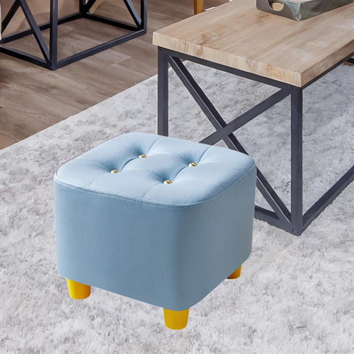 Reposapiés Pequeño, Almohadillas Inferiores Azul