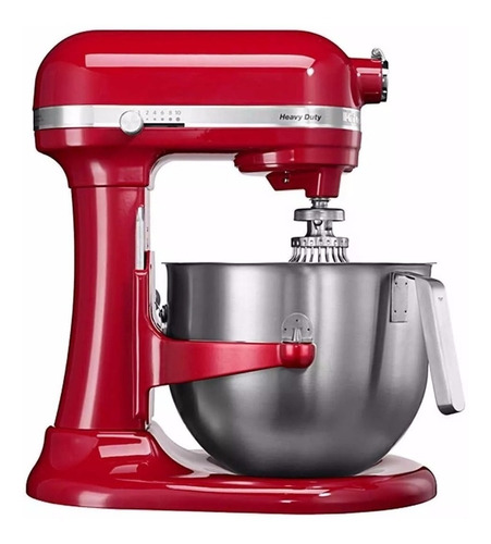 Batidora De Pie Kitchenaid Artisan Heavy Duty Ksm7591x Roja