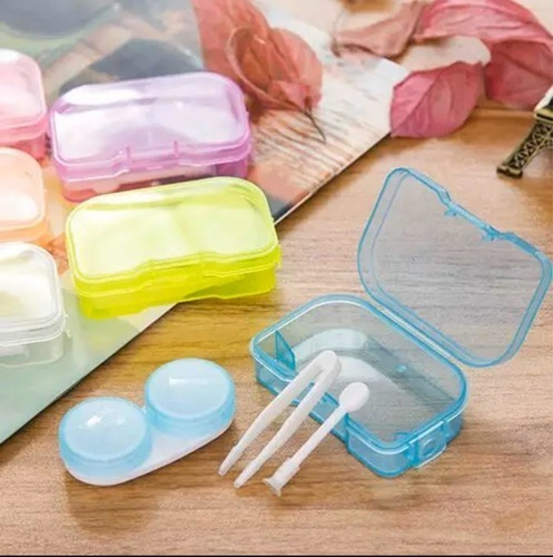 Imagen 1 de 1 de Estuche Para Pupilentes Con Pinzas Y Aplicador!