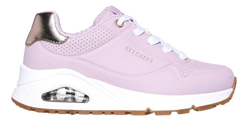 Skechers Uno Gen1-shimmer Away Para Niña Color Rosa, Oro